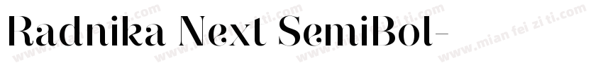 Radnika Next SemiBol字体转换
